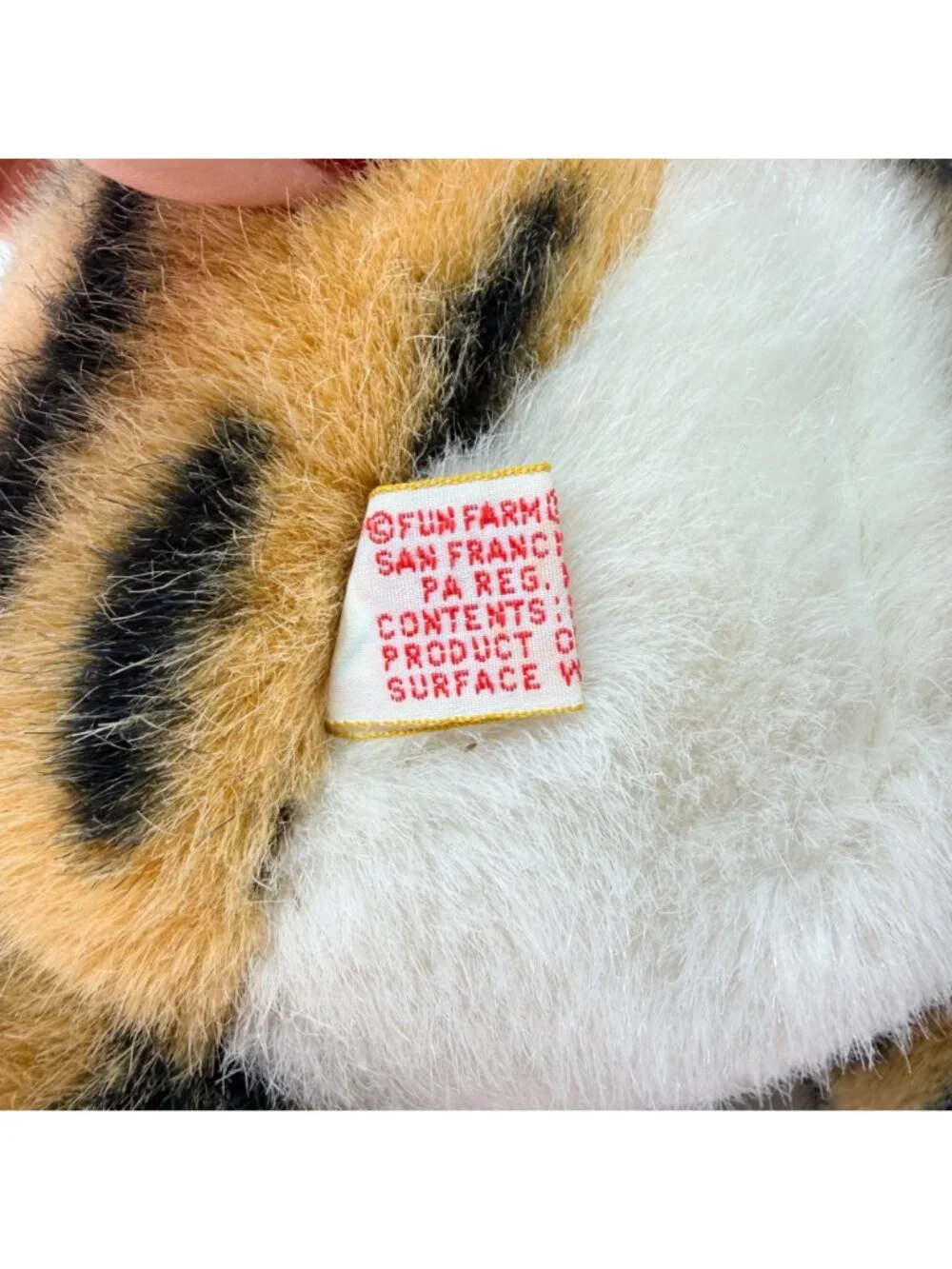 Vintage Dakin Tiger Plush 1988 Fun Farm Soft Classics 13